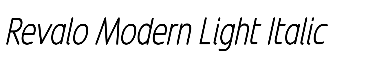 Revalo Modern Light Italic